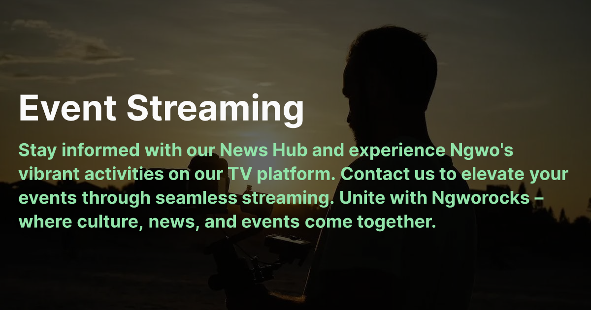 Event Streaming | NgwoRocks
