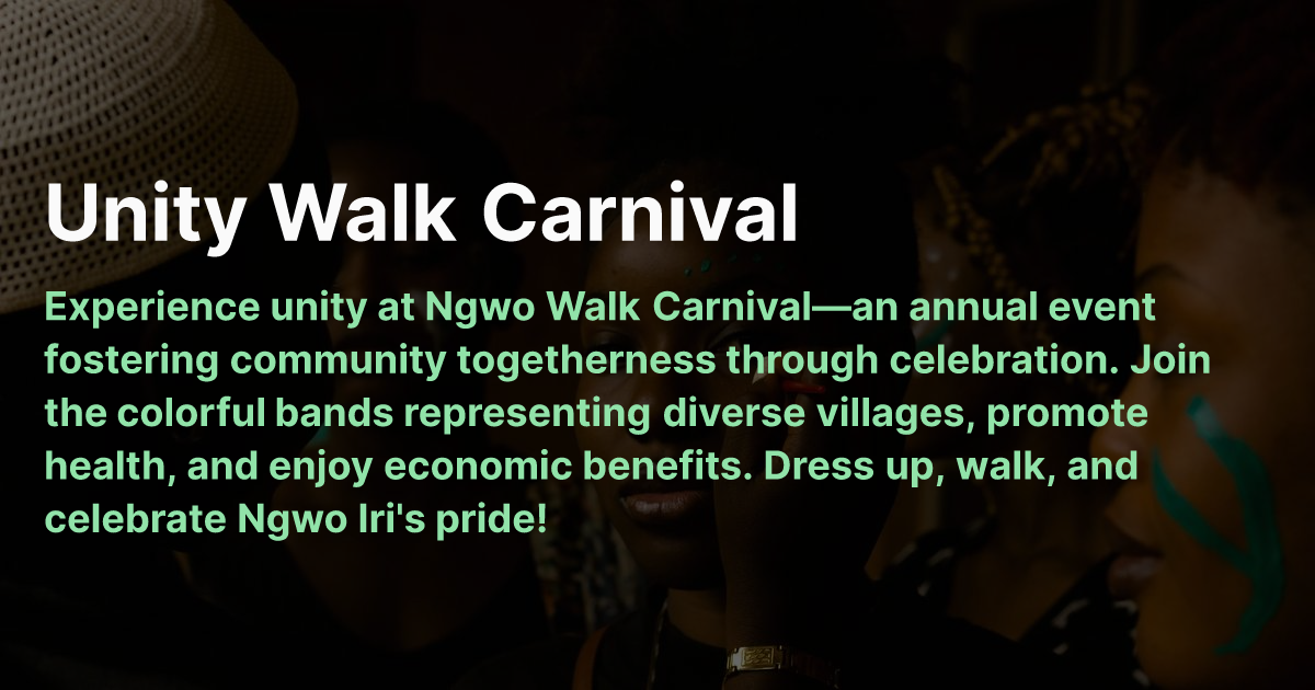 Unity Walk Carnival | NgwoRocks
